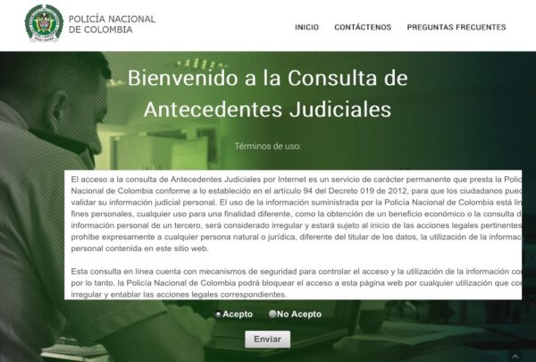 Antecedentes Judiciales en Colombia 2 Antecedentes Judiciales Colombia
